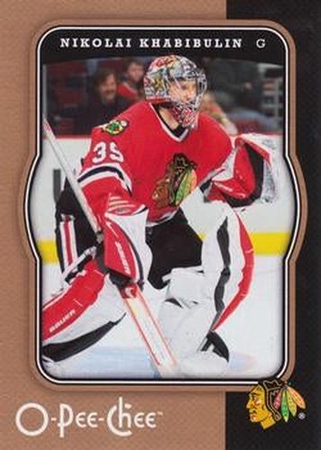 #115 Nikolai Khabibulin - Chicago Blackhawks - 2007-08 O-Pee-Chee Hockey