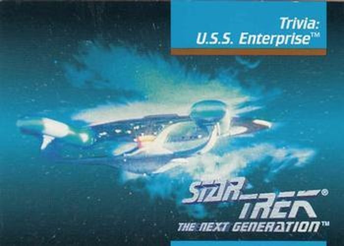 #115 Trivia: U.S.S. Enterprise - 1992 Impel Star Trek: The Next Generation