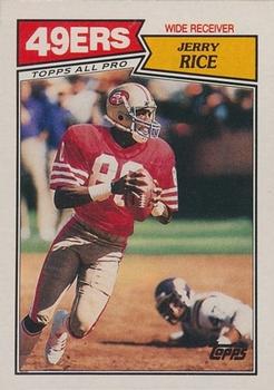 #115 Jerry Rice - San Francisco 49ers - 1987 Topps Football