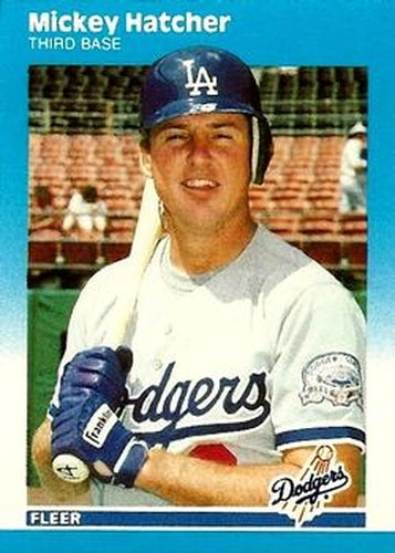 #U-41 Mickey Hatcher - Los Angeles Dodgers - 1987 Fleer Update Baseball