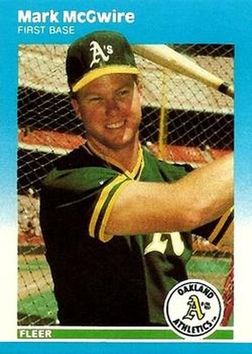 #U-76 Mark McGwire - Oakland Athletics - 1987 Fleer Update Baseball