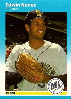 #U-92 Edwin Nunez - Seattle Mariners - 1987 Fleer Update Baseball