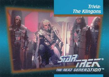 #116 Trivia: The Klingons - 1992 Impel Star Trek: The Next Generation