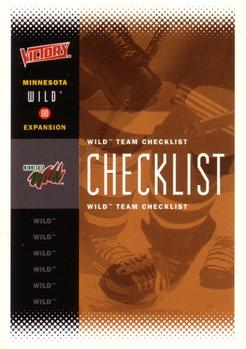 #116 Expansion Checklist - Minnesota Wild - 2000-01 Upper Deck Victory Hockey