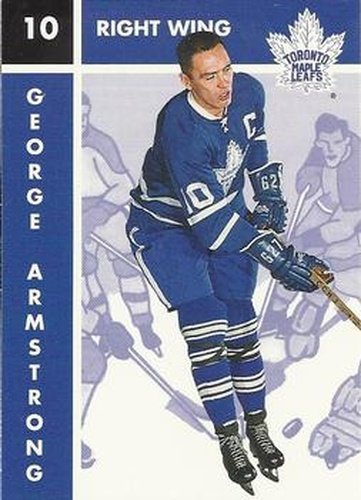 #116 George Armstrong - Toronto Maple Leafs - 1995-96 Parkhurst 1966-67 Hockey