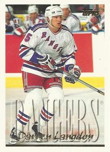 #116 Darren Langdon - New York Rangers - 1995-96 Topps Hockey
