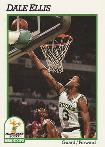 #116 Dale Ellis - Milwaukee Bucks - 1991-92 Hoops Basketball