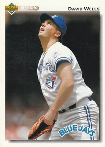 #116 David Wells - Toronto Blue Jays - 1992 Upper Deck Baseball