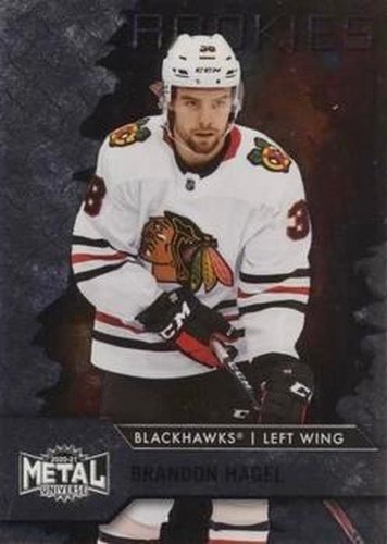 #116 Brandon Hagel - Chicago Blackhawks - 2020-21 Skybox Metal Universe Hockey