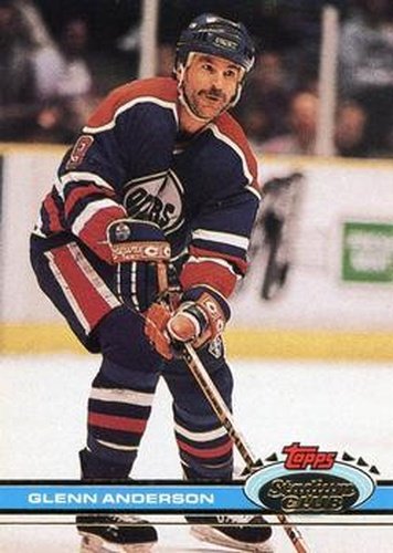 #116 Glenn Anderson - Edmonton Oilers - 1991-92 Stadium Club Hockey