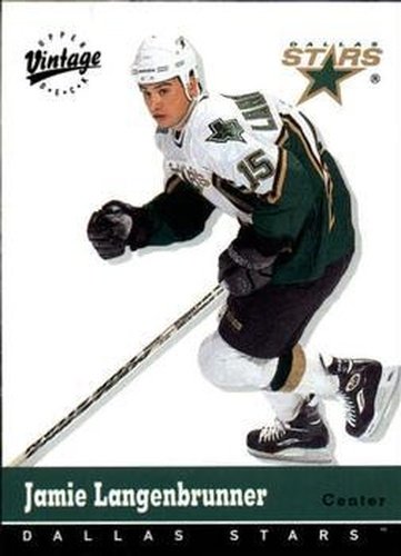 #116 Jamie Langenbrunner - Dallas Stars - 2000-01 Upper Deck Vintage Hockey