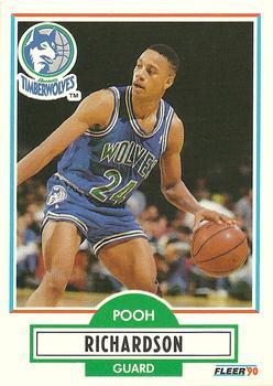 #116 Pooh Richardson - Minnesota Timberwolves - 1990-91 Fleer Basketball