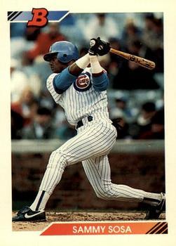 #116 Sammy Sosa - Chicago Cubs - 1992 Bowman Baseball