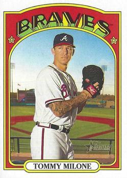 #116 Tommy Milone - Atlanta Braves - 2021 Topps Heritage Baseball
