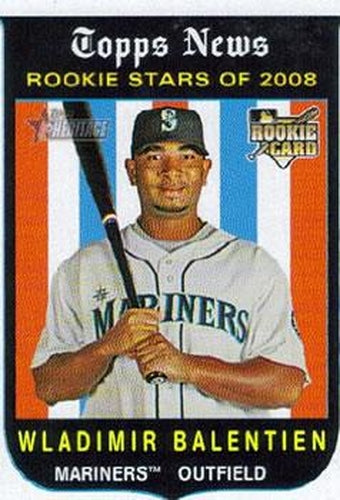 #116 Wladimir Balentien - Seattle Mariners - 2008 Topps Heritage Baseball