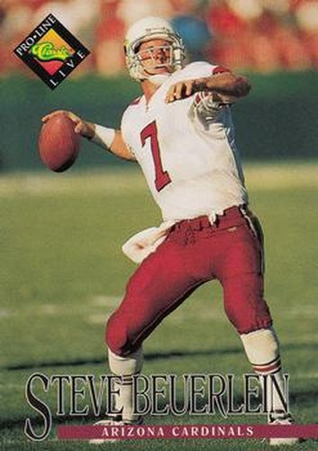 #116 Steve Beuerlein - Arizona Cardinals - 1994 Pro Line Live Football