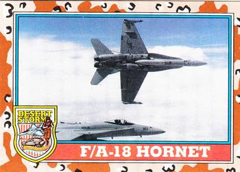 #116 F/A-18 Hornet - 1991 Topps Desert Storm