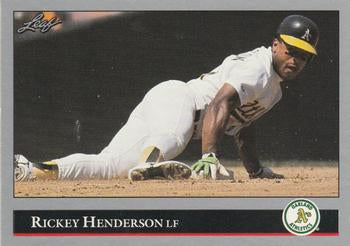 #116 Rickey Henderson - Oakland Athletics - 1992 Leaf Baseball