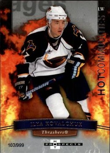 #117 Ilya Kovalchuk - Atlanta Thrashers - 2007-08 Fleer Hot Prospects Hockey