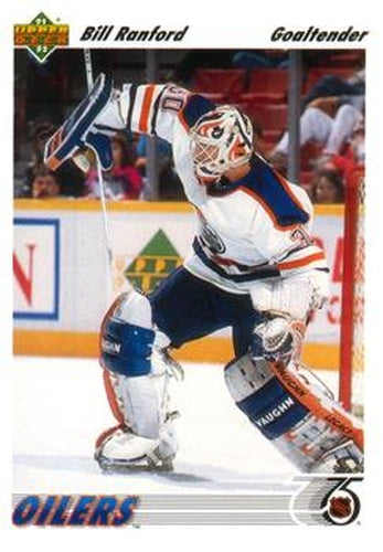 #117 Bill Ranford - Edmonton Oilers - 1991-92 Upper Deck Hockey