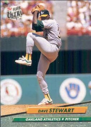 #117 Dave Stewart - Oakland Athletics - 1992 Ultra Baseball