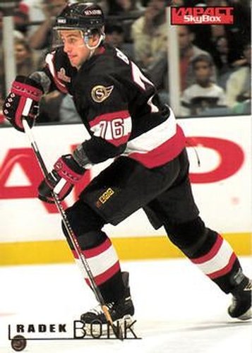 #117 Radek Bonk - Ottawa Senators - 1995-96 SkyBox Impact Hockey