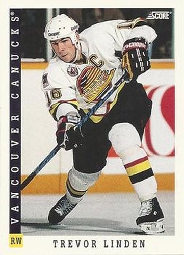 #117 Trevor Linden - Vancouver Canucks - 1993-94 Score Canadian Hockey