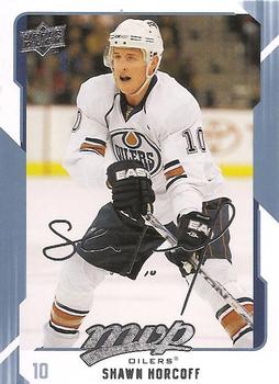 #117 Shawn Horcoff - Edmonton Oilers - 2008-09 Upper Deck MVP Hockey