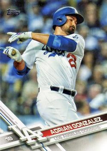 #117 Adrian Gonzalez - Los Angeles Dodgers - 2017 Topps Baseball