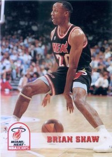 #117 Brian Shaw - Miami Heat - 1993-94 Hoops Basketball