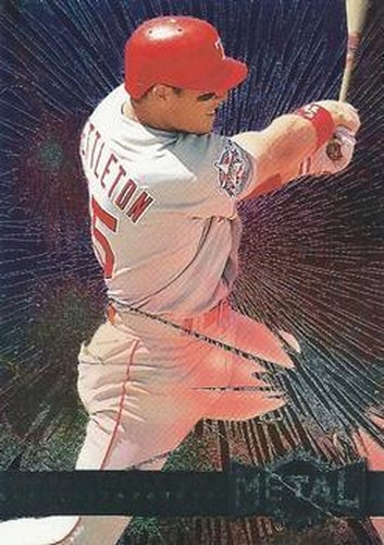 #117 Mickey Tettleton - Texas Rangers - 1996 Metal Universe Baseball