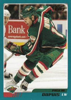 #117 Pascal Dupuis - Minnesota Wild - 2003-04 Topps Hockey