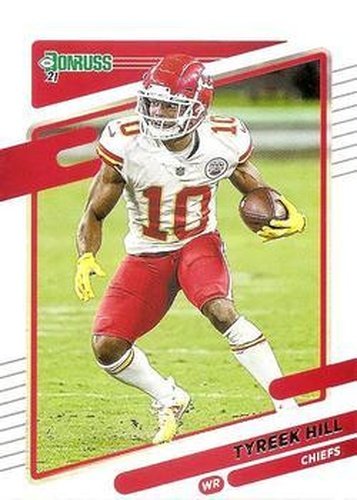 #117 Tyreek Hill - Kansas City Chiefs - 2021 Donruss Football
