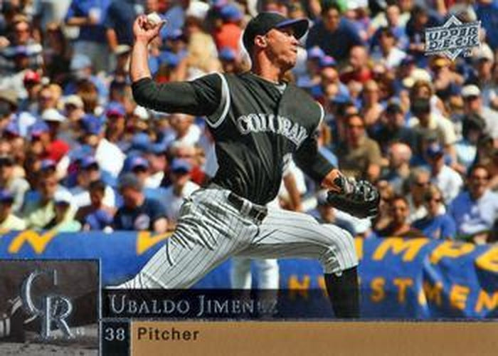 #117 Ubaldo Jimenez - Colorado Rockies - 2009 Upper Deck Baseball