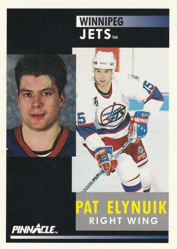 #117 Pat Elynuik - Winnipeg Jets - 1991-92 Pinnacle Hockey