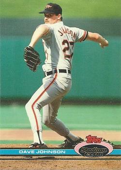 #117 Dave Johnson - Baltimore Orioles - 1991 Stadium Club Baseball