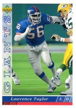 #117 Lawrence Taylor - New York Giants - 1993 Upper Deck Football