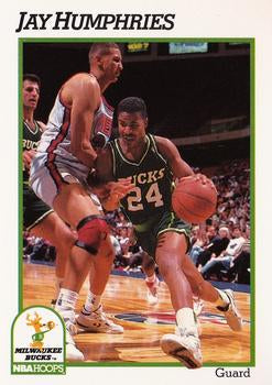 #117 Jay Humphries - Milwaukee Bucks - 1991-92 Hoops Basketball