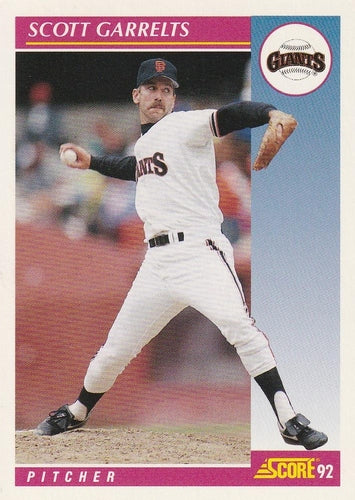 #117 Scott Garrelts - San Francisco Giants - 1992 Score Baseball