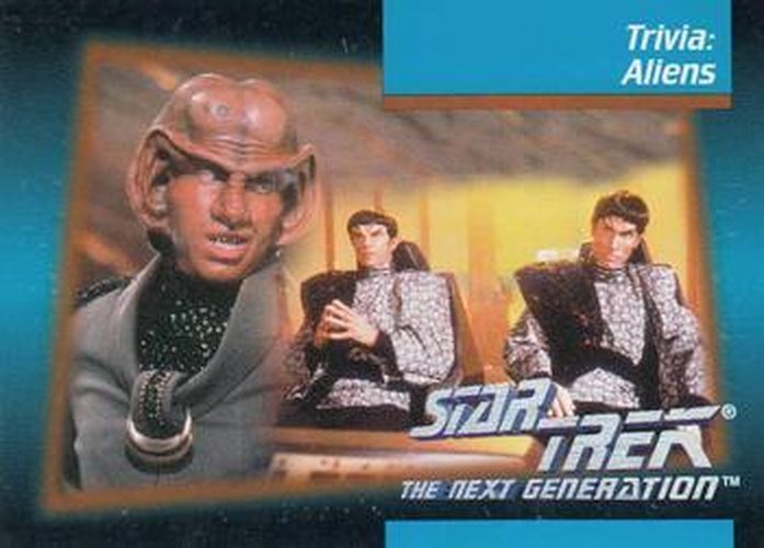 #117 Trivia: Aliens - 1992 Impel Star Trek: The Next Generation