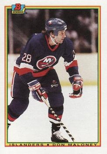#117 Don Maloney - New York Islanders - 1990-91 Bowman Hockey