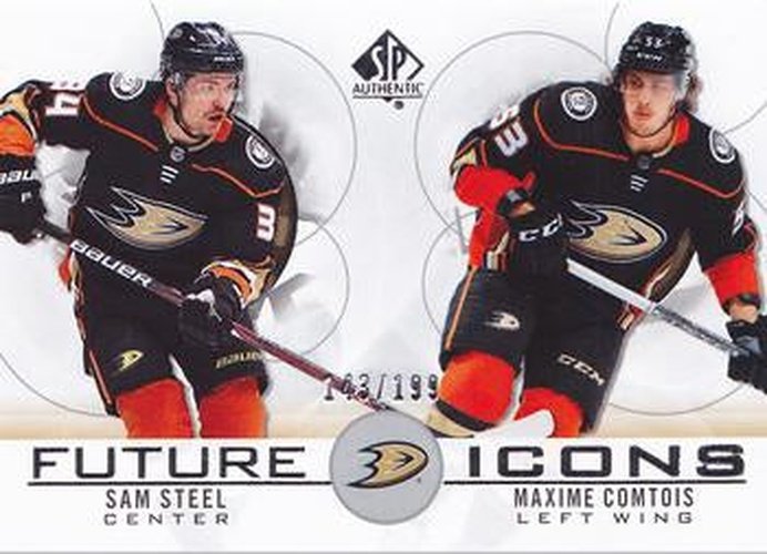 #117 Sam Steel / Maxime Comtois - Anaheim Ducks - 2020-21 SP Authentic Hockey