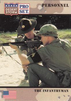#117 The Infantryman - 1991 Pro Set Desert Storm