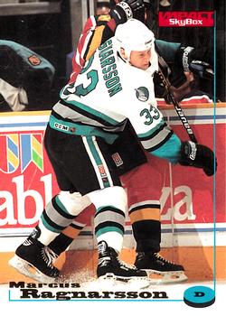 #118 Marcus Ragnarsson - San Jose Sharks - 1996-97 SkyBox Impact Hockey