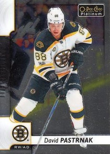 #118 David Pastrnak - Boston Bruins - 2017-18 O-Pee-Chee Platinum Hockey