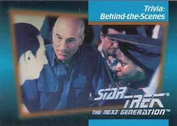 #118 Trivia: Benind-the-Scenes - 1992 Impel Star Trek: The Next Generation