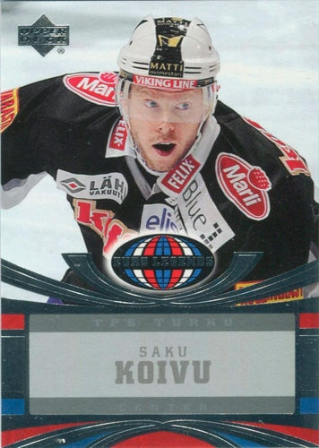 #118 Saku Koivu - TPS Turku - 2004-05 UD All-World Edition Hockey