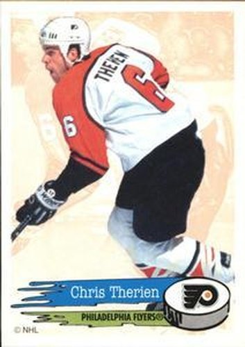 #118 Chris Therien - Philadelphia Flyers - 1995-96 Panini Hockey Stickers