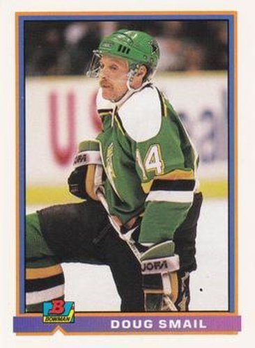 #118 Doug Smail - Minnesota North Stars - 1991-92 Bowman Hockey