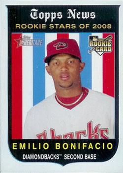 #118 Emilio Bonifacio - Arizona Diamondbacks - 2008 Topps Heritage Baseball